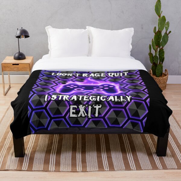 Item preview, Rage Quit Gamer Funny Hexagons Pattern  designed and sold by PhyrexiaB.