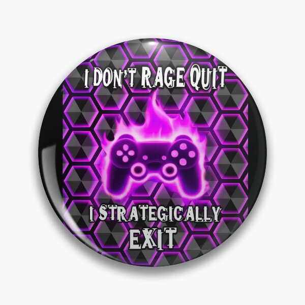 Item preview, Patrón de hexágonos divertidos de Rage Quit Gamer designed and sold by PhyrexiaB.