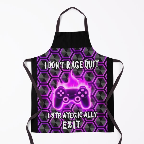 Item preview, Rage Quit Gamer Funny Hexagons Pattern designed and sold by PhyrexiaB.