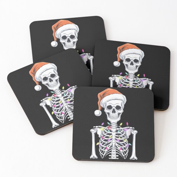Item preview, Copia de Festive Skeleton with Santa Hat and Lights designed and sold by hassanimarket7.
