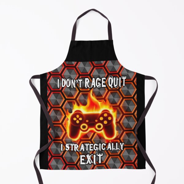 Item preview, Rage Quit Gamer Funny Hexagons Pattern designed and sold by PhyrexiaB.