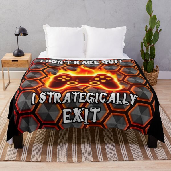 Item preview, Rage Quit Gamer Funny Hexagons Pattern designed and sold by PhyrexiaB.