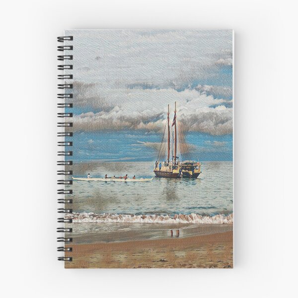 Item preview, Wailea Canoe & Ship designed and sold by Scurvy Dawg Design.
