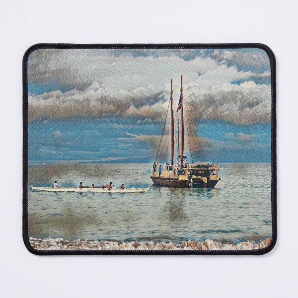 Item preview, Wailea Canoe & Ship designed and sold by Scurvy Dawg Design.