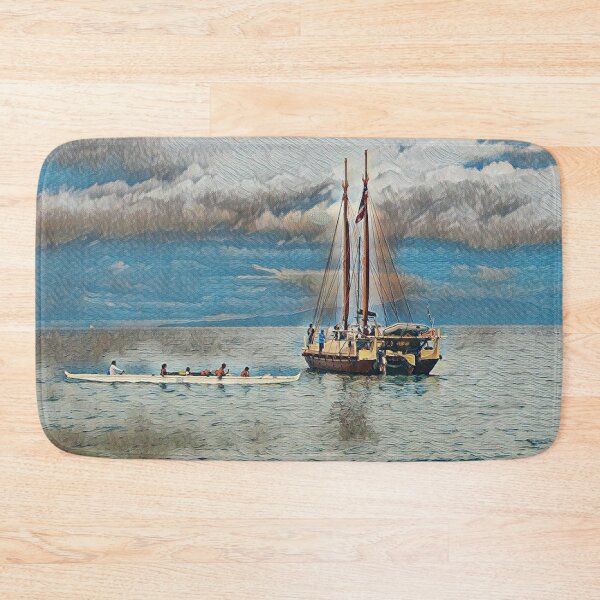 Item preview, Wailea Canoe & Ship designed and sold by Scurvy Dawg Design.
