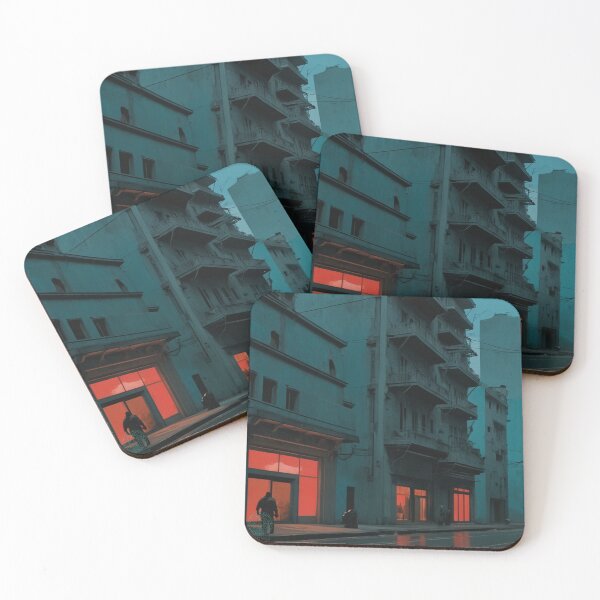 Item preview, Neon Glow in an Abandoned City | Cinematic Dystopian Urban Art designed and sold by Antalahia.