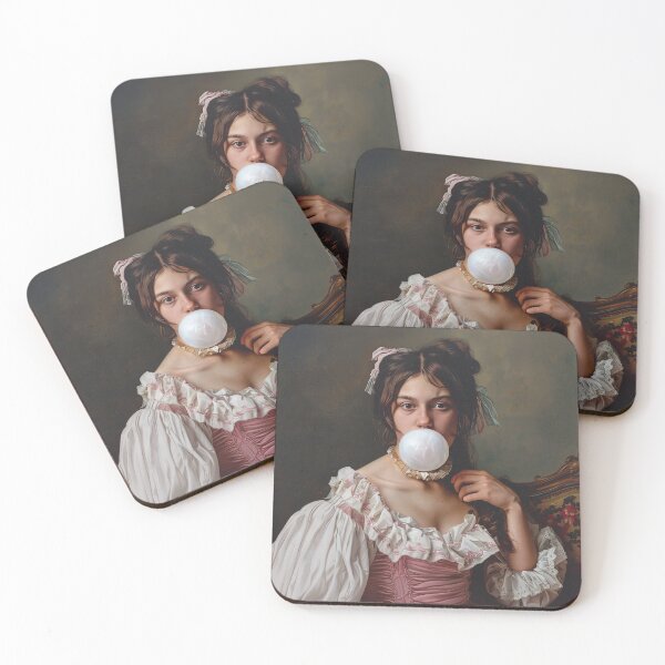 Item preview, Victorian lady with gum designed and sold by TrendyArtInk.