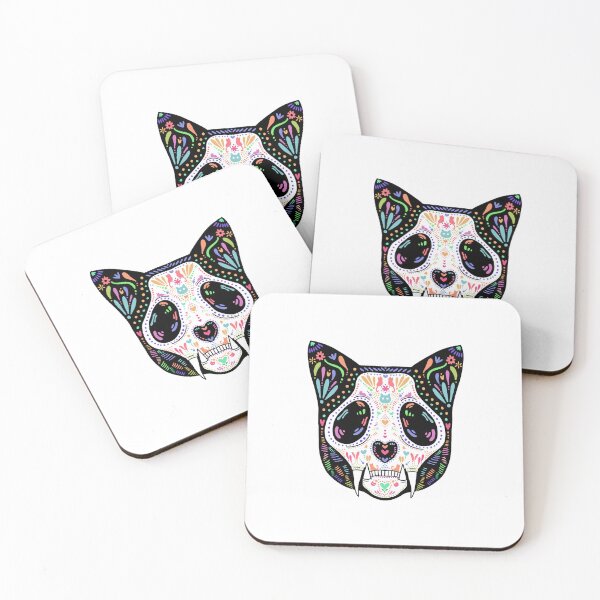 Item preview, Cat Sugar Skull Multicolor designed and sold by sagm.