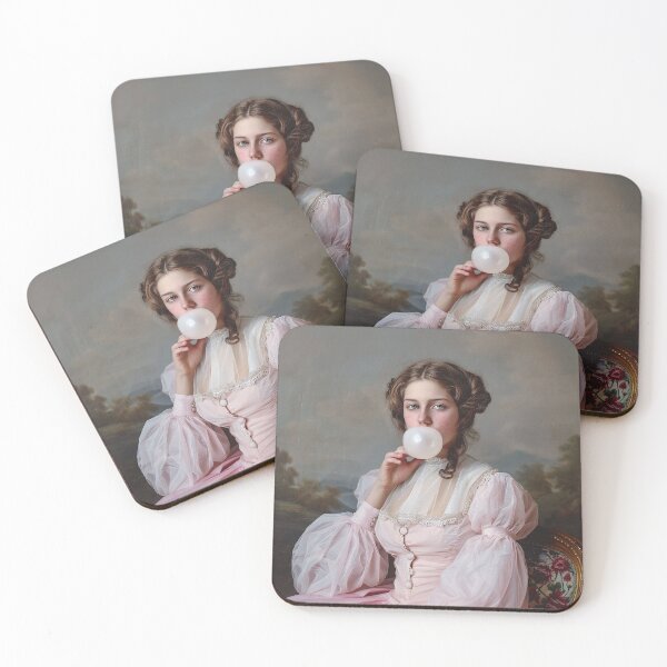 Item preview, Victorian lady with gum designed and sold by TrendyArtInk.