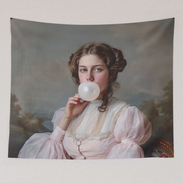 Item preview, Victorian lady with gum designed and sold by TrendyArtInk.