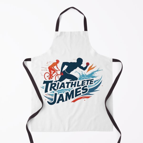 Artikelvorschau, Dynamischer Triathlet James – Schwimmen, Radfahren, Laufen entworfen und verkauft von Triathlongram.