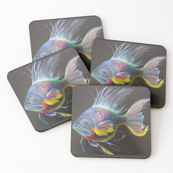 Item preview, Fluorescent fish with a frown designed and sold by RawlingsArt.