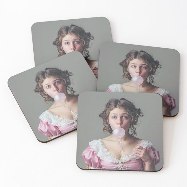 Item preview, Victorian lady with gum designed and sold by TrendyArtInk.