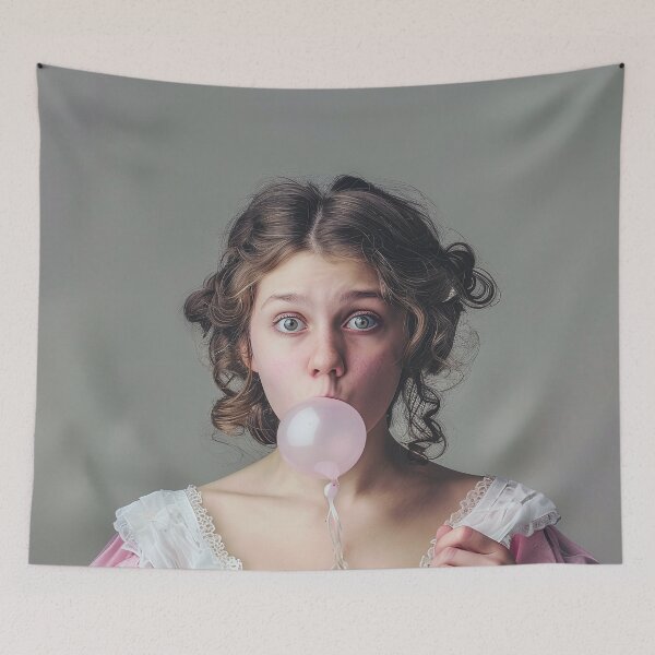Item preview, Victorian lady with gum designed and sold by TrendyArtInk.