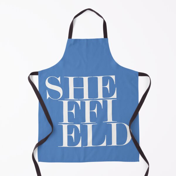 Item preview, Sheffield UK City (Blue) Typography Minimalist Patriotic Travel Souvenir designed and sold by kakarikihill.