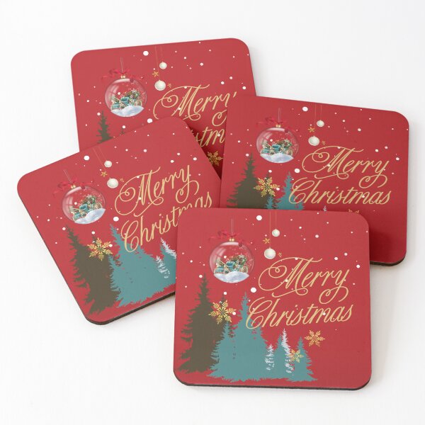 Item preview, Festive Christmas Ornament Scene - Merry Christmas designed and sold by aywchen.