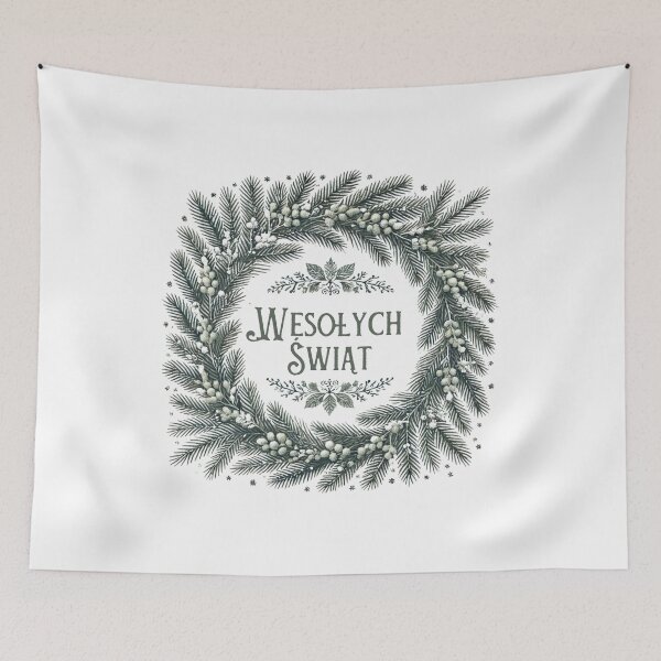 Item preview, Polish Christmas greetings wesolych swiat designed and sold by Meandmyshop.