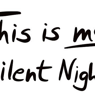 Artwork thumbnail, This Is My Silent Night Handwriting by jpandsusan