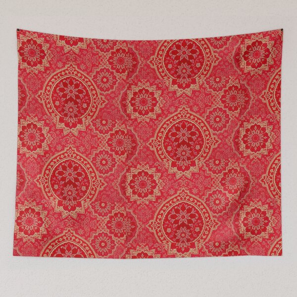 Artikelvorschau, Oriental Pattern Bohemian Red Golden entworfen und verkauft von GraphicsiteShop.