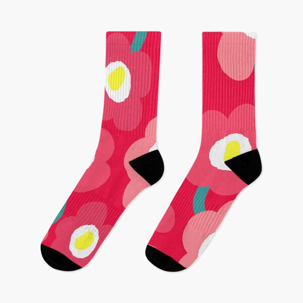 Item preview, Iconic Blooming Retro Vintage Scandinavian Cherry Pink Flowers designed and sold by Deutschic.
