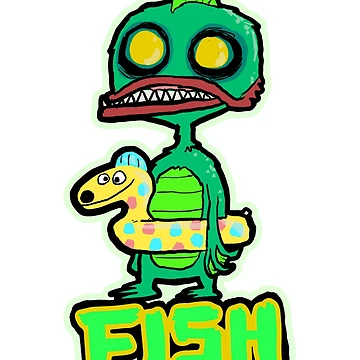 Artwork thumbnail, Fish Monster by sideshowmonkey