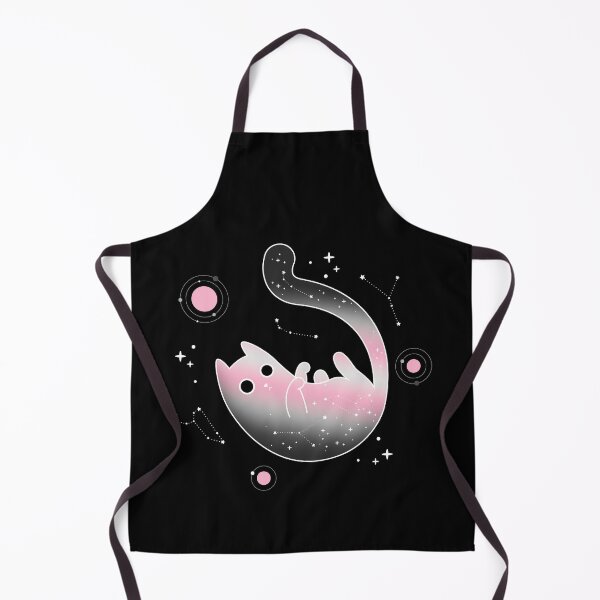 Item preview, Demigirl Cat Space Galaxy LGBT Pride Flag designed and sold by Clara Hollins.