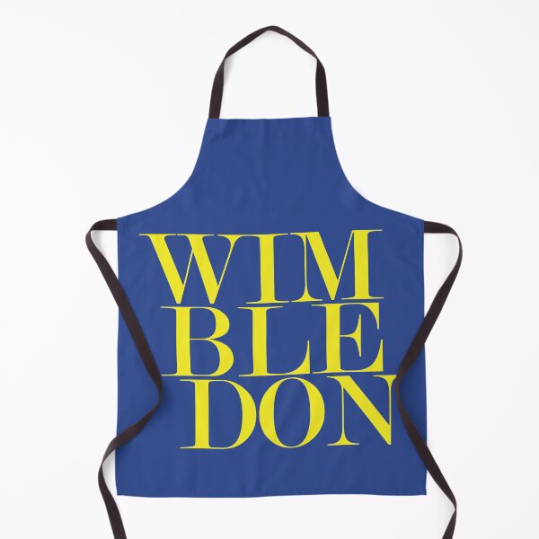 Aperçu de l'œuvre Souvenir de voyage patriotique minimaliste typographique de Wimbledon au Royaume-Uni (bleu) créée et vendue par kakarikihill.