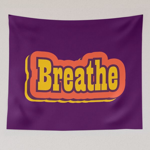 Item preview, Breathe Retro Typography designed and sold by ArtNoveltee.
