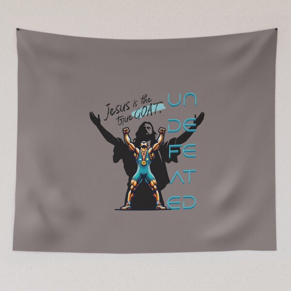 Item preview, Undefeated Jesus Is the True GOAT designed and sold by quiggleton.