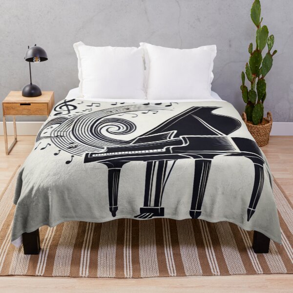 Item preview, Elegant Flowing Melody: A Grand Piano with Musical Notes designed and sold by Porosenok.