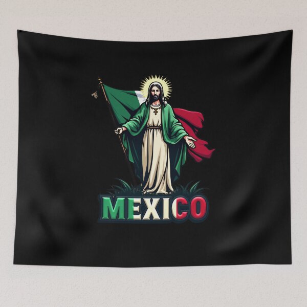 Item preview, San Judas Tadeo con Bandera de México  designed and sold by ArtFromBeyond.