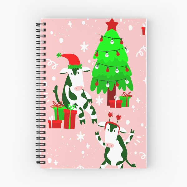 Item preview, pink christmas tree santa cow  designed and sold by Gossip Rag.