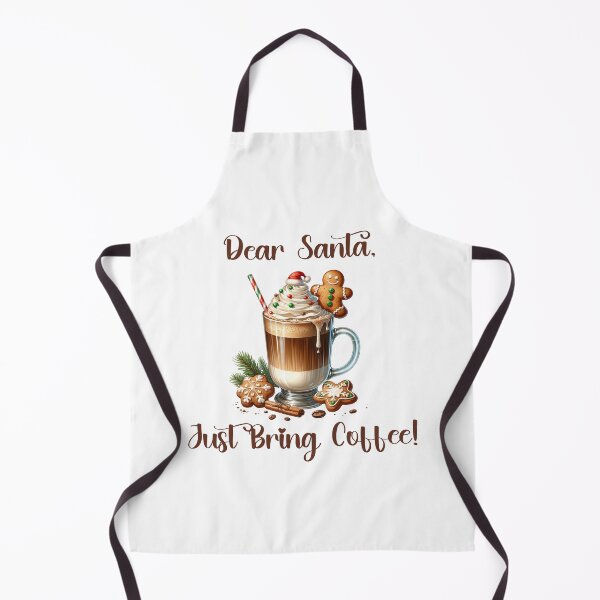 Item preview, Dear Santa, Just Bring Coffee - Funny Christmas Coffee Design designed and sold by sirenandscript.