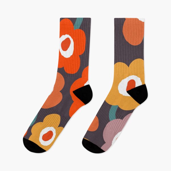 Item preview, Iconic Retro Vintage Scandinavian Flowers in Autumn Colors designed and sold by Deutschic.