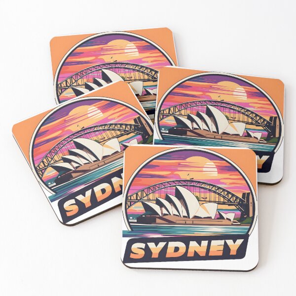 Item preview, Sydney Sunset Vector Art - Iconic Australian Gift Shirt designed and sold by LoliDesignShop.