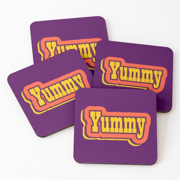 Item preview, Yummy Retro Typography designed and sold by ArtNoveltee.