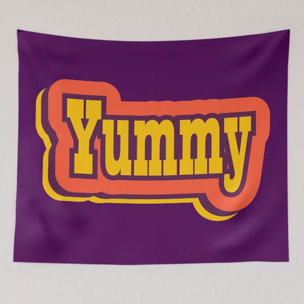 Item preview, Yummy Retro Typography designed and sold by ArtNoveltee.