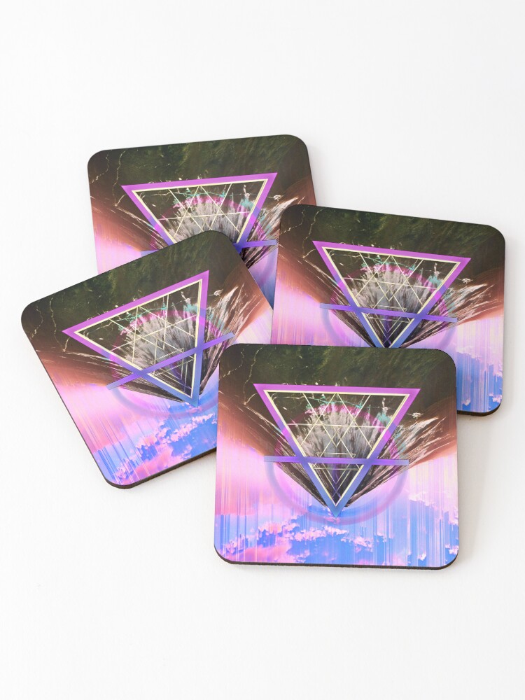 Thumbnail 1 of 5, Coasters (Set of 4), Elemental designed and sold by Cosmic-Prism.