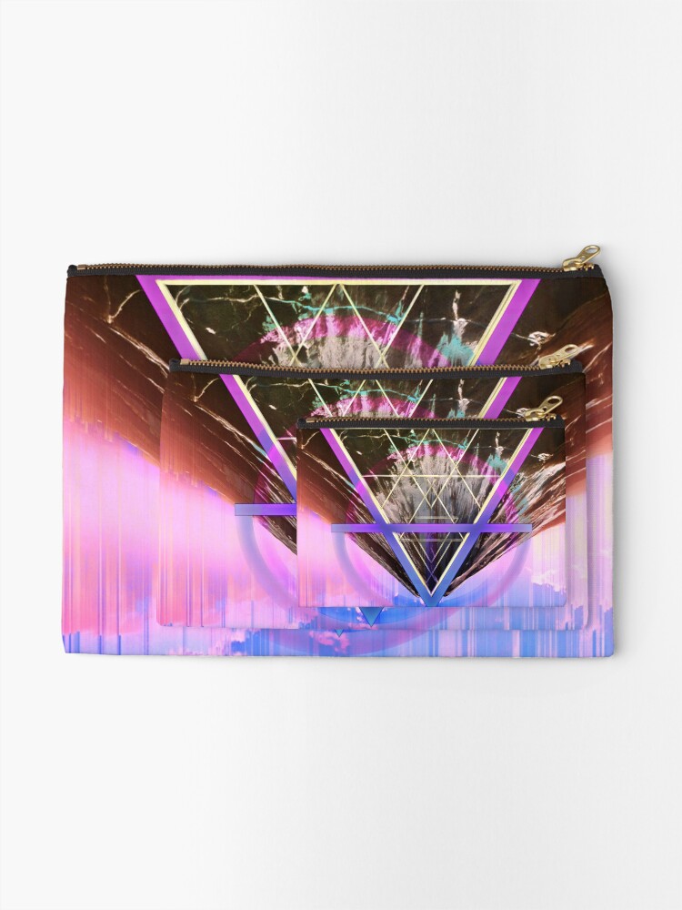 Thumbnail 2 of 4, Zipper Pouch, Elemental designed and sold by Cosmic-Prism.