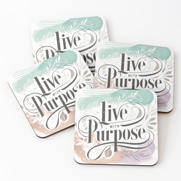 Item preview, Live with Purpose - Inspirational Print designed and sold by CanvasWhimsy.