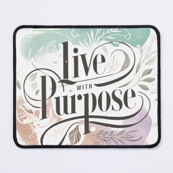 Item preview, Live with Purpose - Inspirational Print designed and sold by CanvasWhimsy.