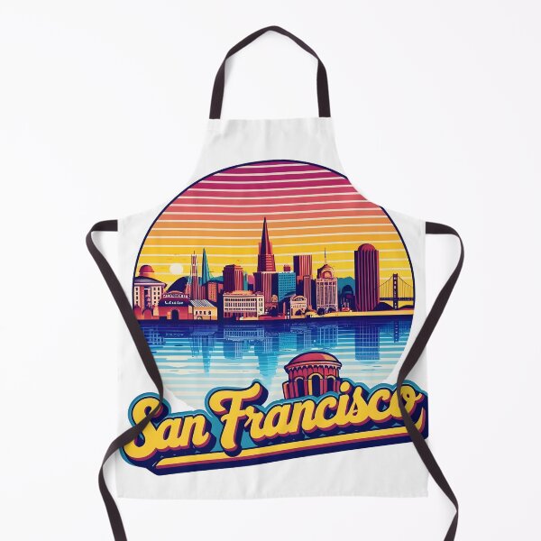 Item preview, San Francisco Sunset Vector Art - Iconic USA Gift Shirt designed and sold by LoliDesignShop.