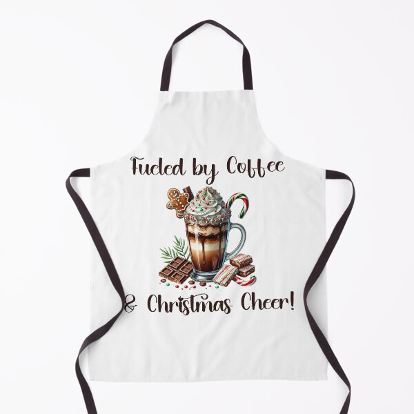Item preview, Fueled by Coffee & Christmas Cheer - Festive Holiday Coffee Lover Design designed and sold by sirenandscript.