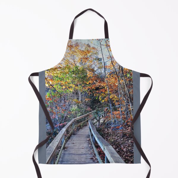 Item preview, Hiking Trail With Wooden Handrails In Forest designed and sold by Savannah Gibbs.