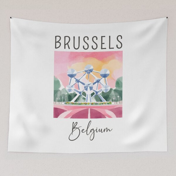 Item preview, A Watercolor Design of Brussels - Belgium  designed and sold by Sketch-Shack.