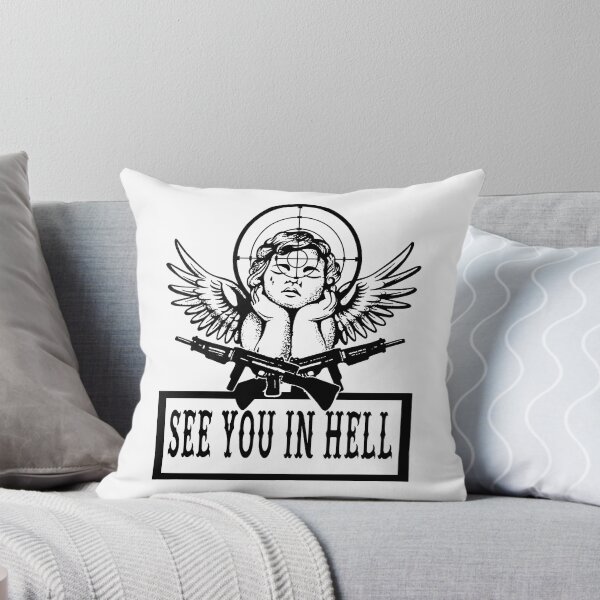 Item preview, See You In Hell; Angel Target; Sniper; designed and sold by StickerApe.