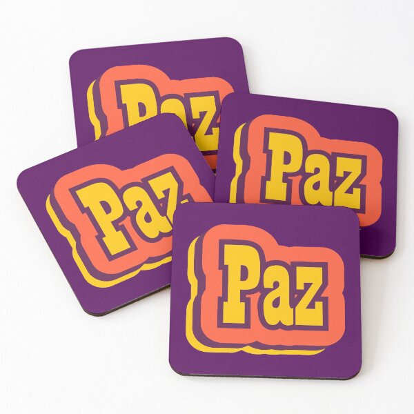 Item preview, Paz Retro Typography, Spanish Word for Peace designed and sold by ArtNoveltee.