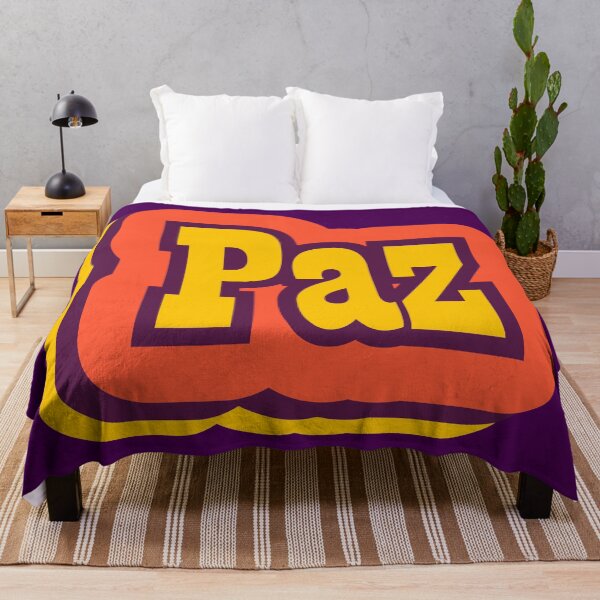 Item preview, Paz Retro Typography, Spanish Word for Peace designed and sold by ArtNoveltee.