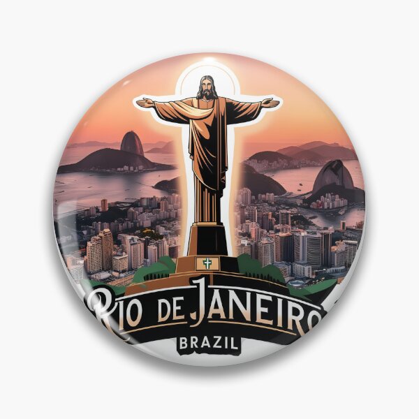 Item preview, Rio de Janeiro Sunset Vector Art - Iconic Brazil Gift Shirt designed and sold by LoliDesignShop.