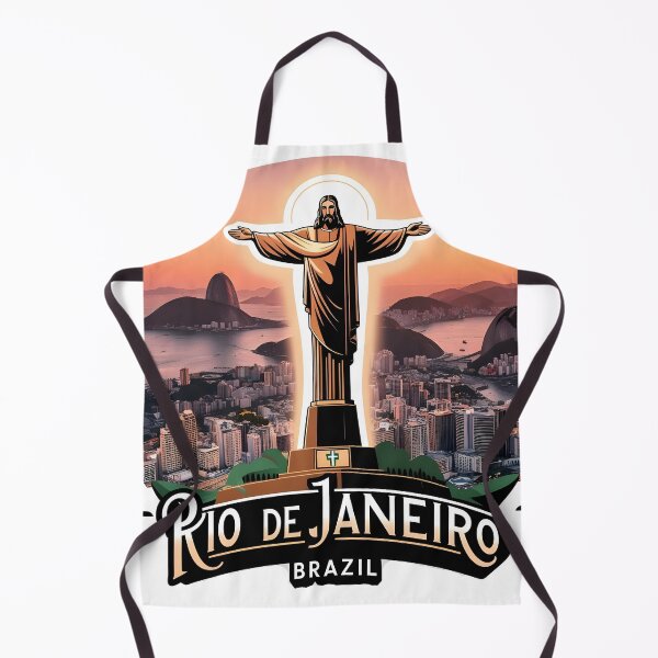 Item preview, Rio de Janeiro Sunset Vector Art - Iconic Brazil Gift Shirt designed and sold by LoliDesignShop.
